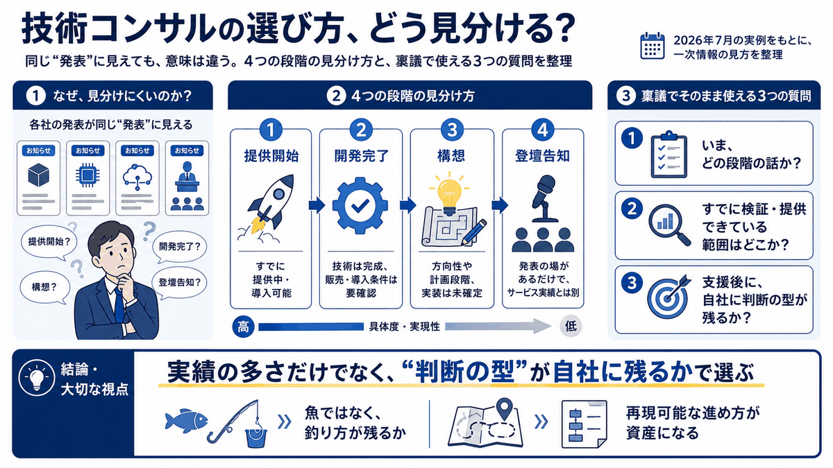 技術コンサルの選び方